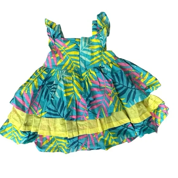 Disney Baby Lilo & Stitch Floral Dress Size 3-6 Months Multicolored Excellent - Picture 2 of 4